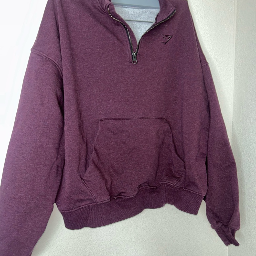 Gymshark Men's Plum Zip-Up Sweater